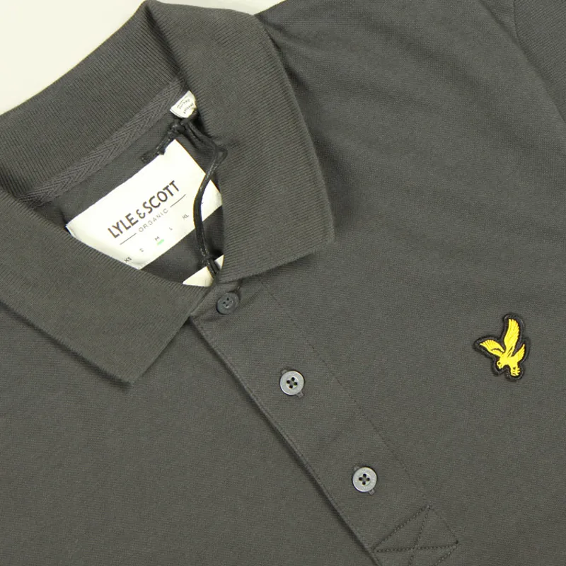 Lyle and Scott Plain Polo Shirt - Gunmetal-1
